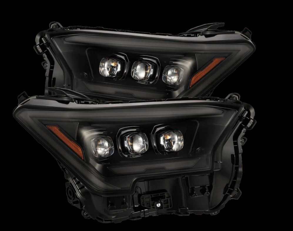 AlphaRex NOVA-Series LED Projector Headlights for 2024-2026 Toyota Tacoma and 2025-2026 4Runner, Alpha-Black